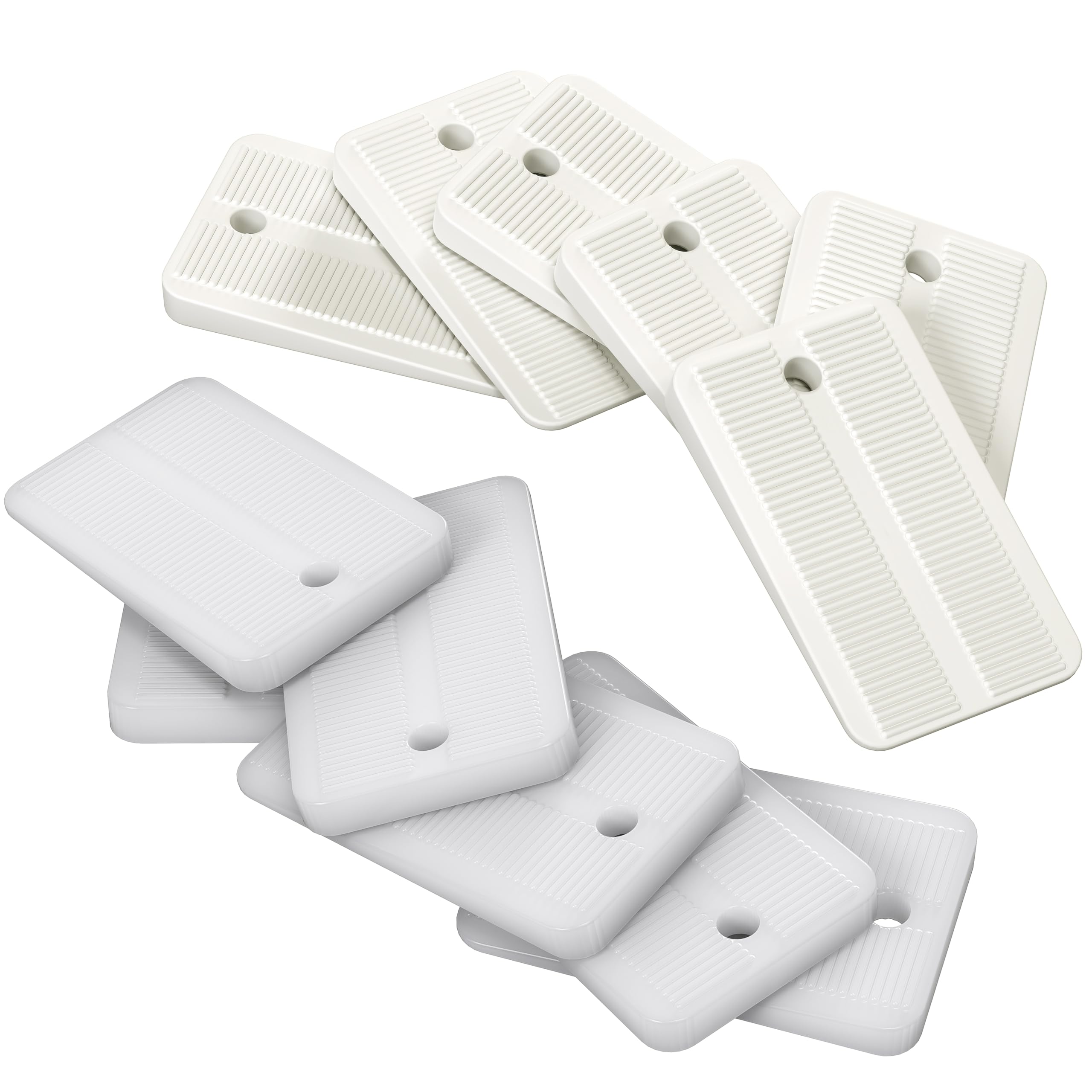 Cales de calage en plastique antidérapante meuble | Lot de 12 cales rigides et souples