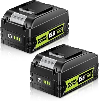 VANON 6.0Ah Replacement for WORX Battery 20V Max, 2 Pack