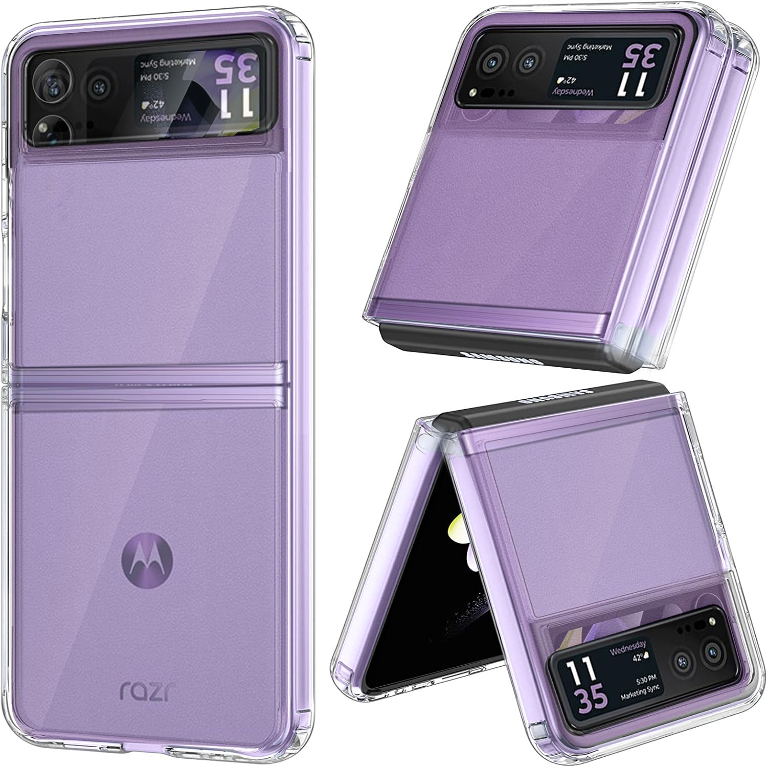COVERLINE Motorola Razr 40 Hard PC Polycarbonate Back Case- Clear Bumper 360 Degree Full Body Protection Back Cover Case for Motorola Razr 40 (Clear) (B0CC2Q758K) Amazon Price History, Amazon Price Tracker