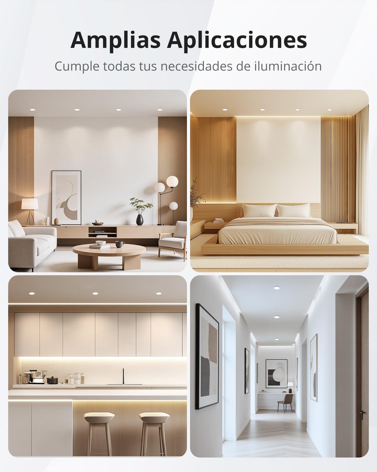 Gr4tec Downlight LED Techo Empotrable Regulable, IP65 Ojos de Buey, 10 Pack | Blanco Cálido Blanca Neutro Blanco Frío, IP65 Impermeable, 6W 700LM, Corte 68-80mm, Foco Empotrable LED Techo 220V Para Baño