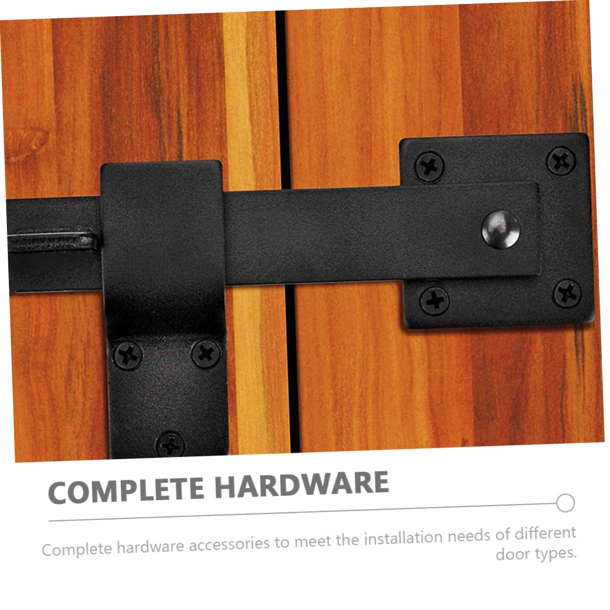 HOMSFOU 5ensembles Loquet De Porte Forgé Serrure Coulissante Pour Porte De Grange De Accessoires Métalliques Pour Et Portails Design Américain