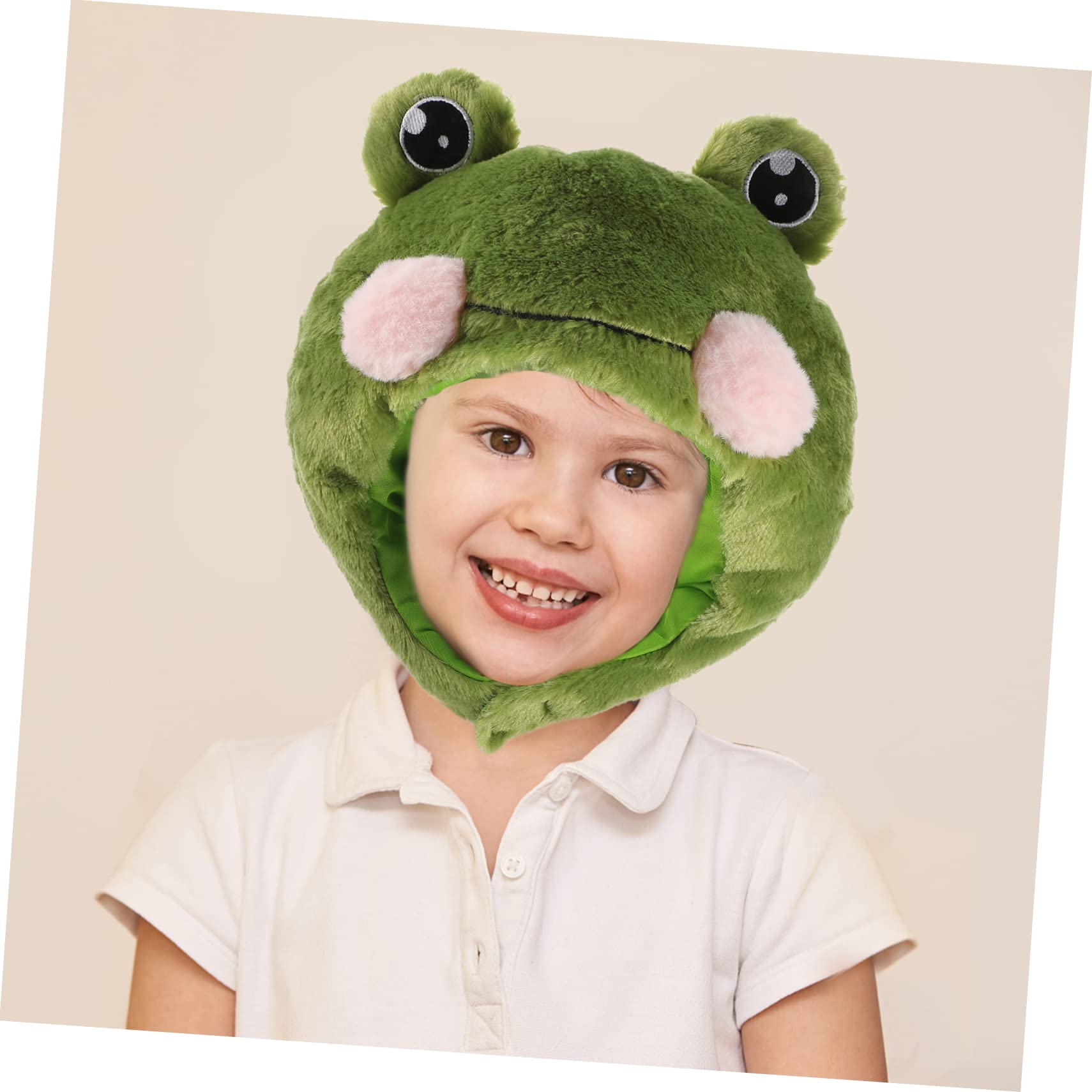 Cabilock 2piezas Sombrero De Rana De Peluche Para Cosplay Accesorio Divertido Para Fiestas Halloween y Diseño Adorable Para Adultos