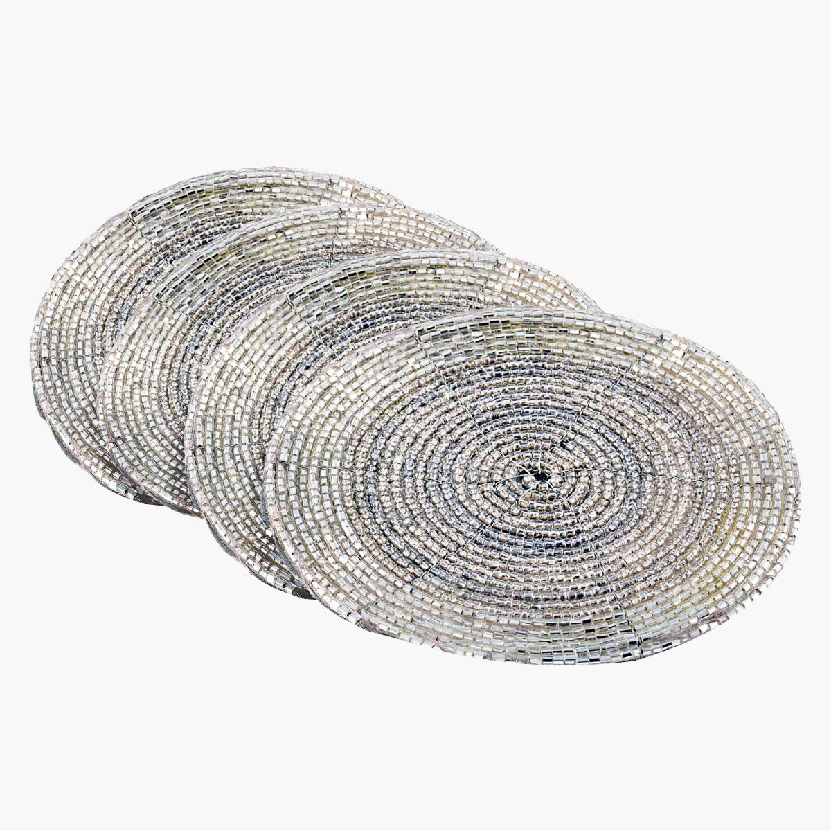 Home Box Blaze Beaded Coaster - Set of 4