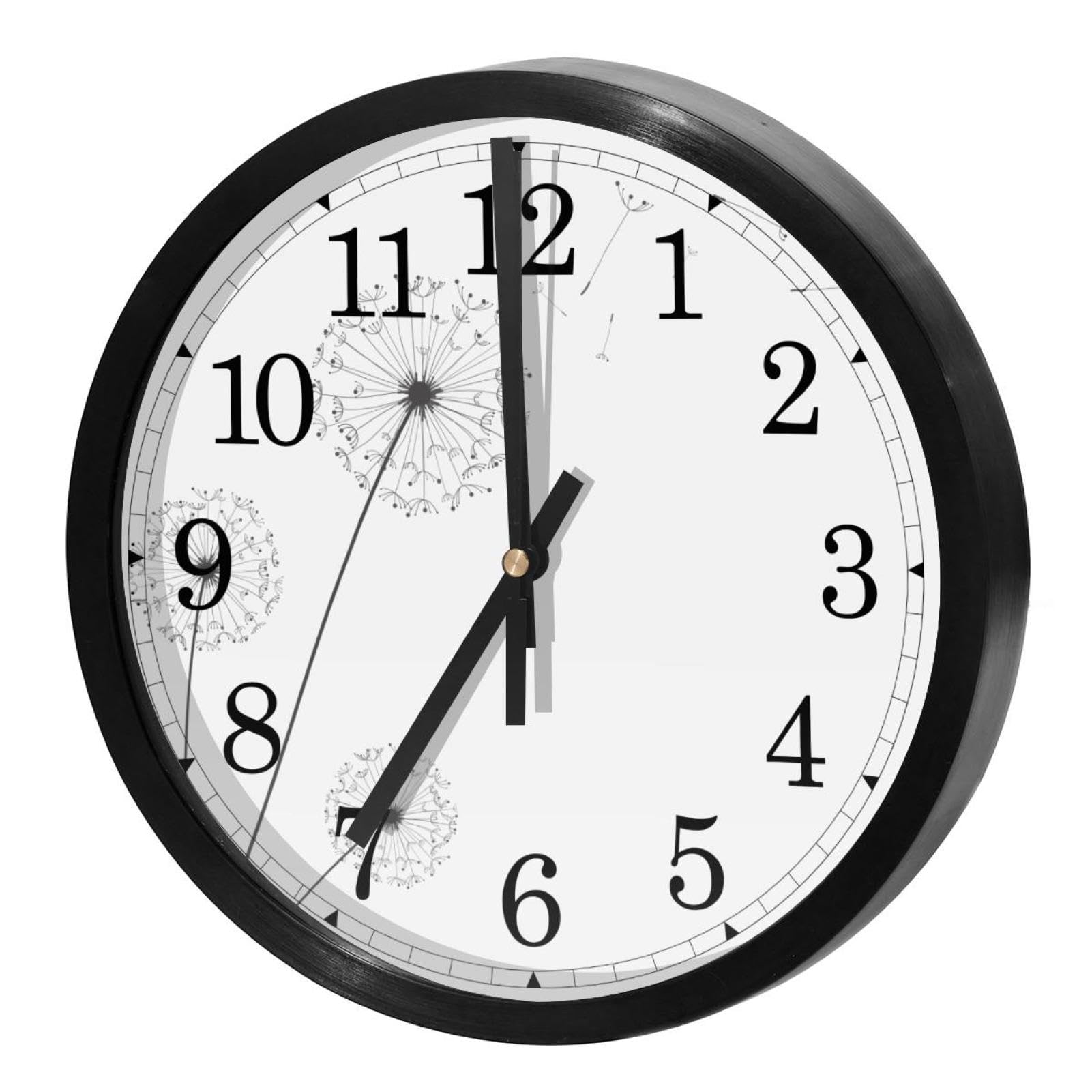 Horloge murale à quartz silencieuse et moderne pour école et bureau