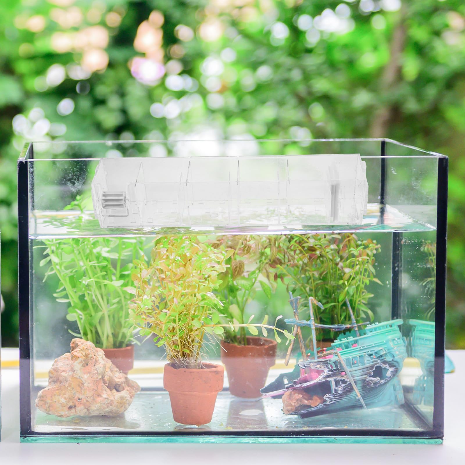 Acryl Hängende Tropfbox für Aquarien mit Wasserpumpe