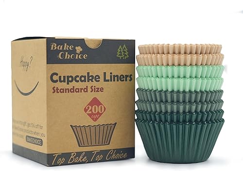 Miniatura 7 de Forros para magdalenas, 200 piezas de forros para magdalenas, envoltorios estándar para cupcakes, revestimientos para cupcakes, revestimientos de