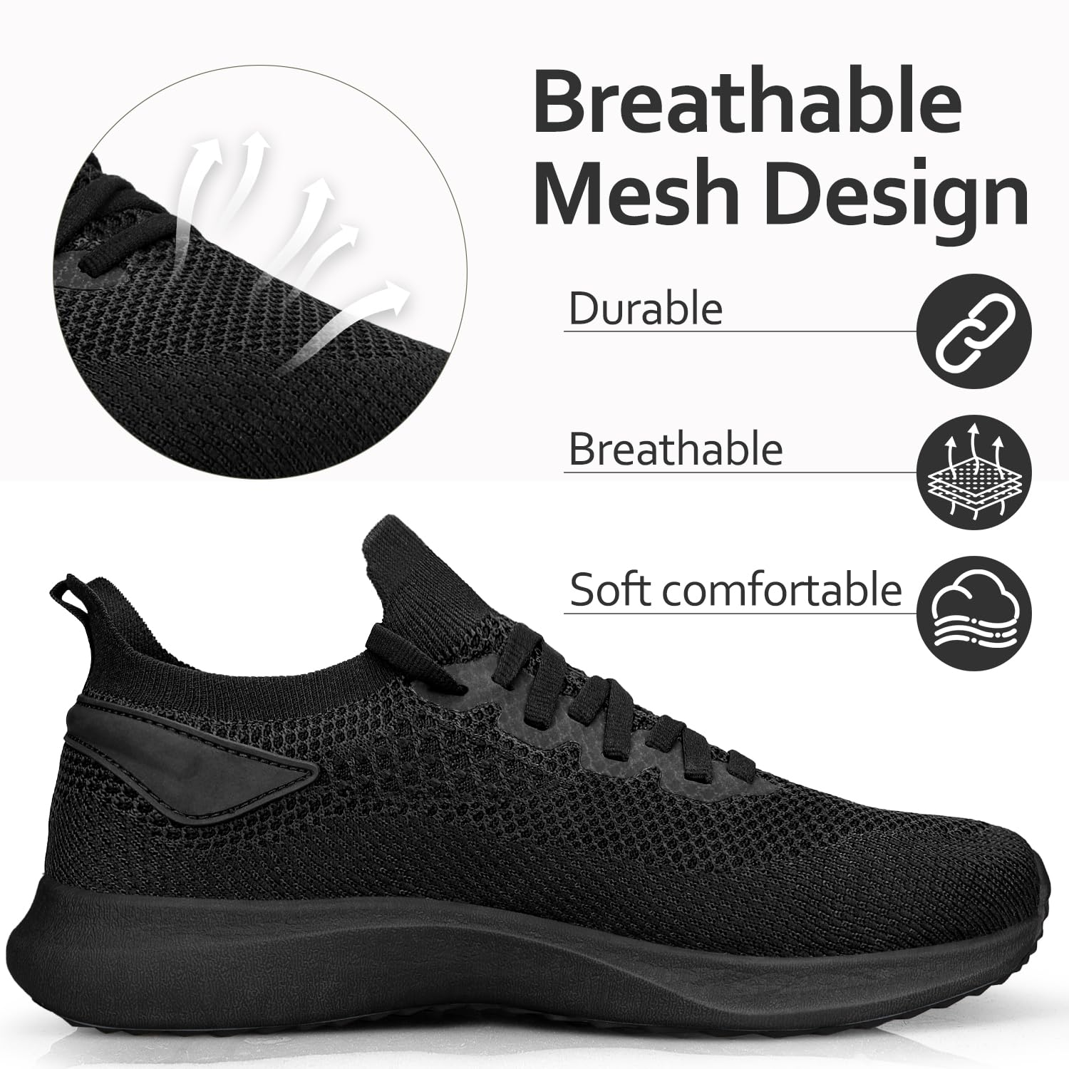 Giniros Zapatillas de Deportivas Hombre Ligeros Transpirables Zapatillas Running Bambas Sneakers Correr Jogging Caminar Casual Atlético Tenis Fitness Gym