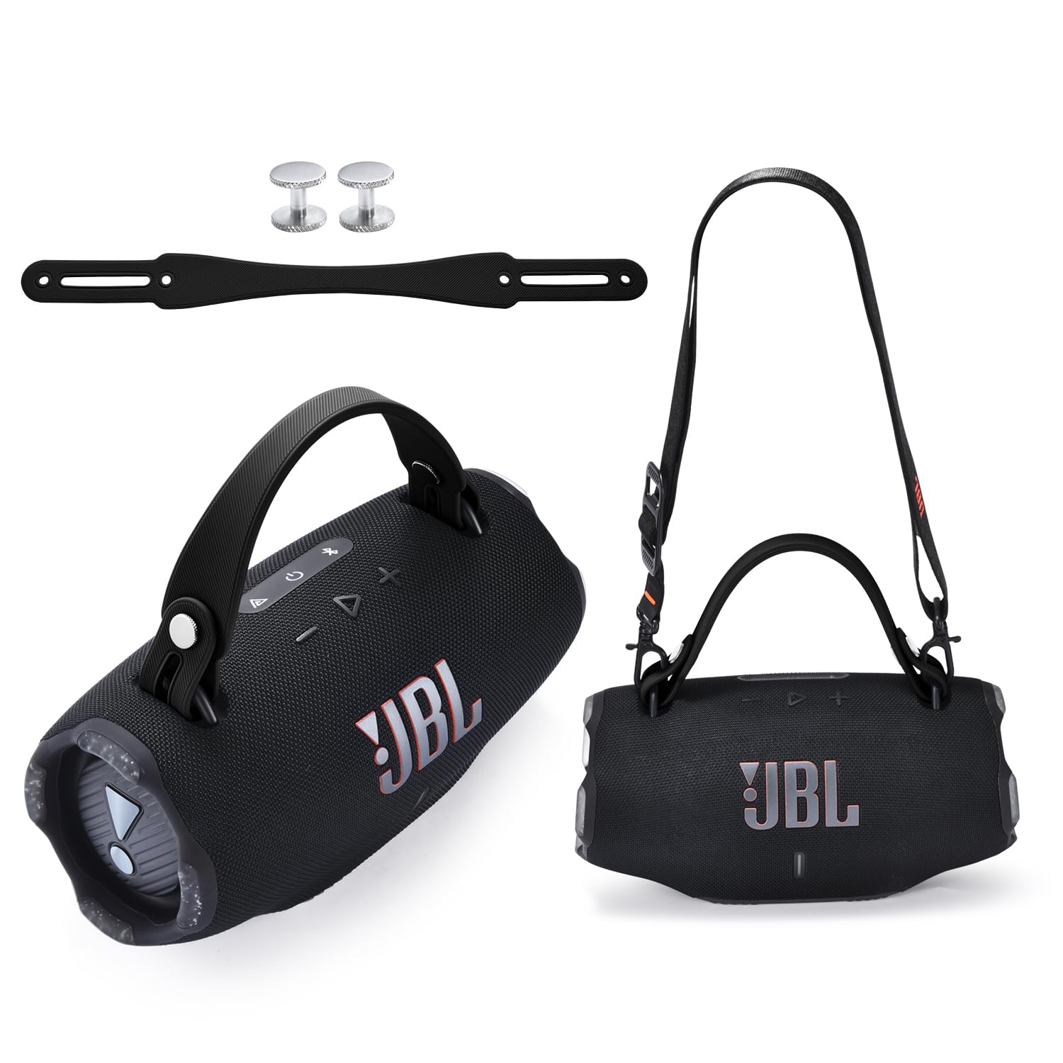 Correa de Transporte para JBL Xtreme 5/Xtreme 4/Xtreme 3/Xtreme 2 Altavoz Bluetooth portátil,Xtreme Extraíble Manija Cinturón Antideslizante de Viaje(Negro)