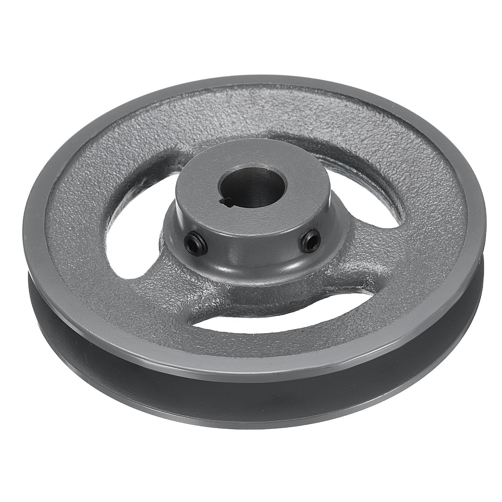 uxcell BK60-5/8 V-Belt Sheave 5/8"Bore 5.75"OD Single Groove Web Sheave Bored-to-Size Sheave, Cast Iron, Belt Section for 3L or B Belt — Amazon image 8