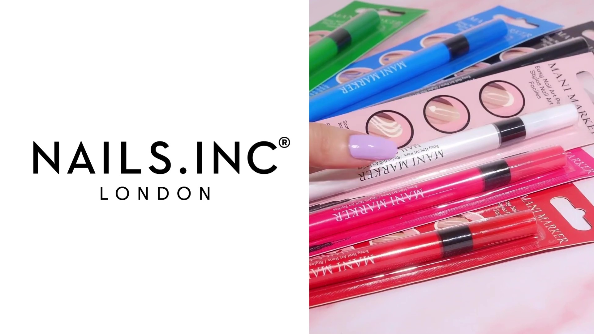 Amazon.com: Nails Inc Neon Mani Marker Nail Art Pen Trio, DIY Nail