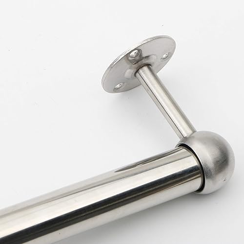 Miniatura 5 de Tubo de acero inoxidable para armario, soporte de extremo de barra de palanca de armario, soporte de montaje en techo para tubo de acero inoxidable