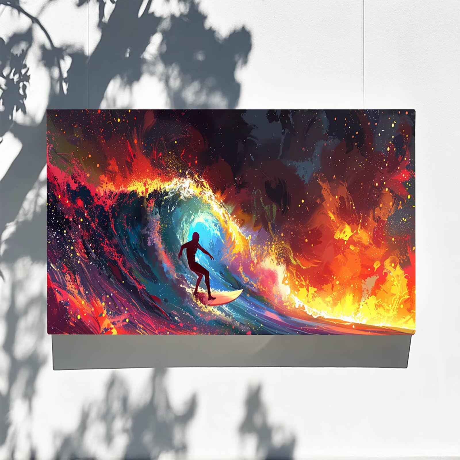 Pintar por Numeros Adultos Olas, Pintar por Numeros Niños Kit Manualidades Adultos Mar Cuadros para Pintar por Numeros Pintura Acrílico, Cuadros Decoracion Salon Modernos, Regalo Mujer 80X160cm 7w-4-9