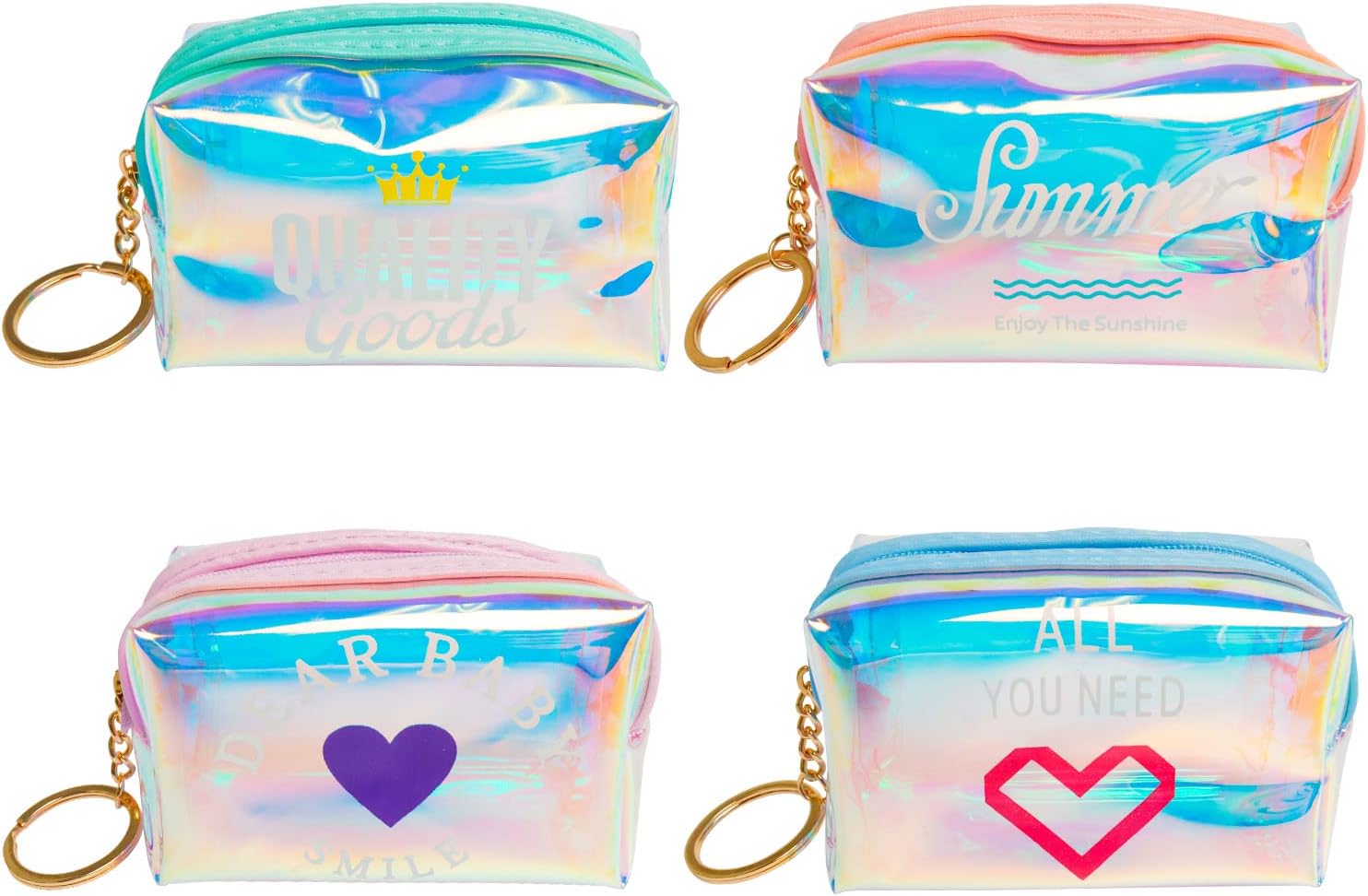 4Pcs Coin Purse Girls Coin Purse Cartoon Coin Purse