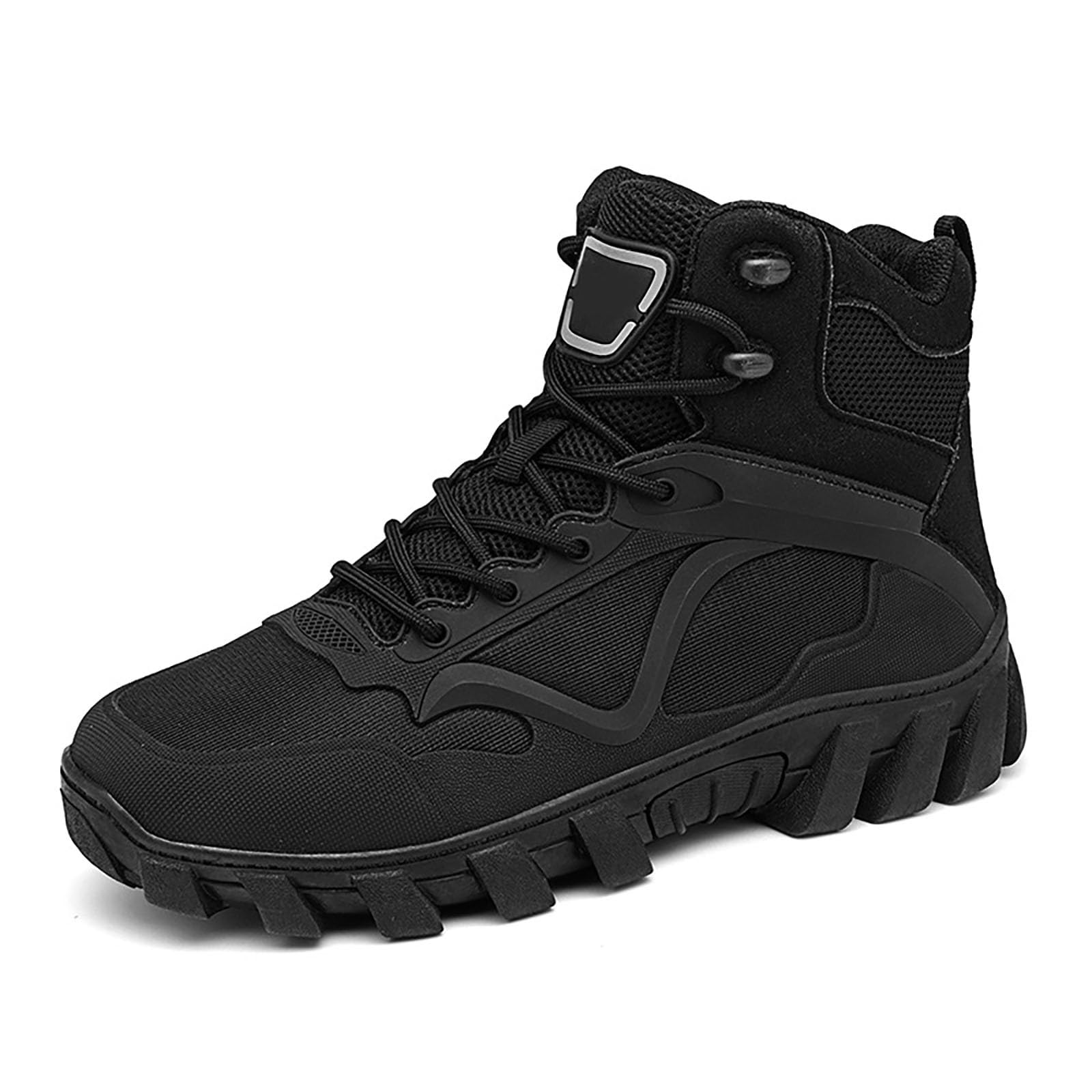 Herren Stiefel Sommer Leder, Wanderstiefel Rutschfest Outdoor Schuhe