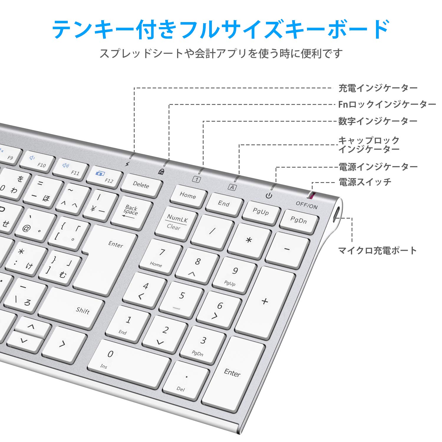 Amazon.co.jp: キーボード マウス セット ワイヤレス JIS日本語配列