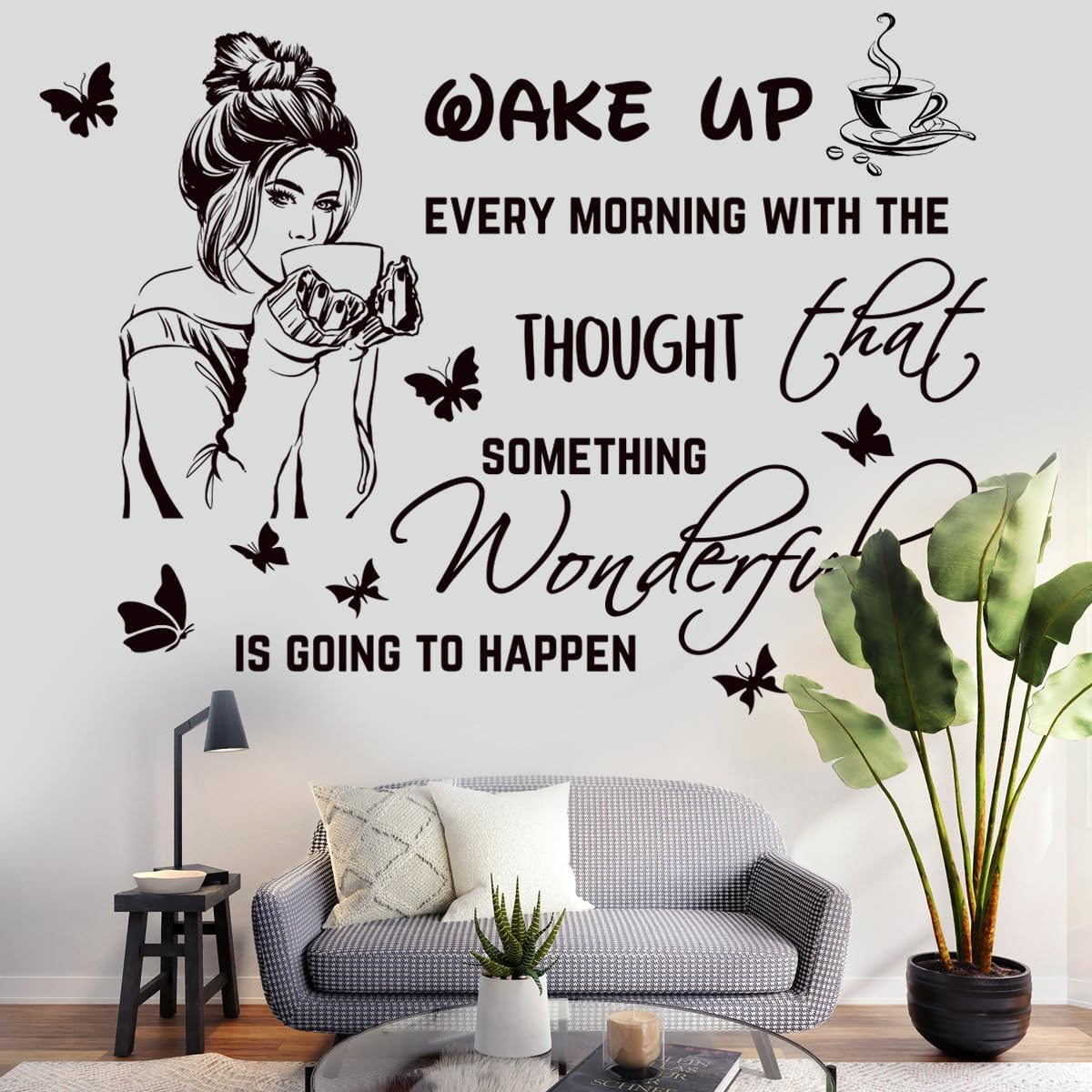 Inspirational Quotes Motivational Wall Stickers Letter Decals Vinyl Sayings Beauty Eye Stickers for Women Bedroom Girls Bathroom Beauty Salon Decoration