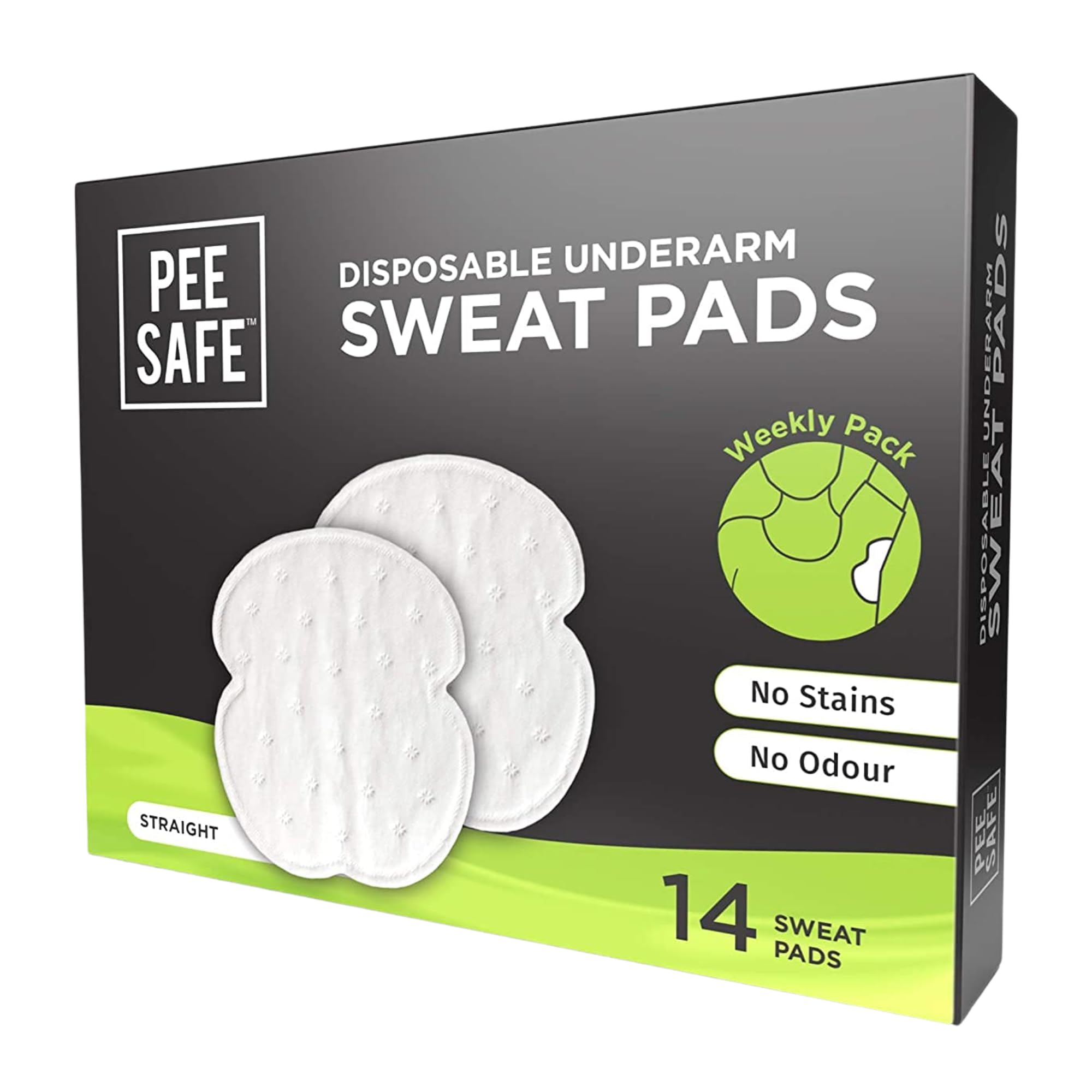 Pee Safe Sweat Pads Straight 14N Straight ( 14 Count )