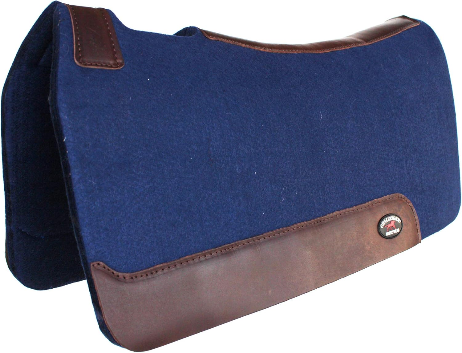 CHALLENGER 3/4" Thick Horse Saddle PAD Western Contoured Wool Felt Moisture Wicking 39RT06