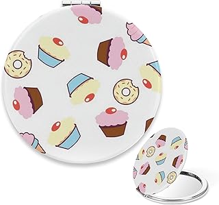 Vintage Compact Mirror, Cute Dessert Portable...