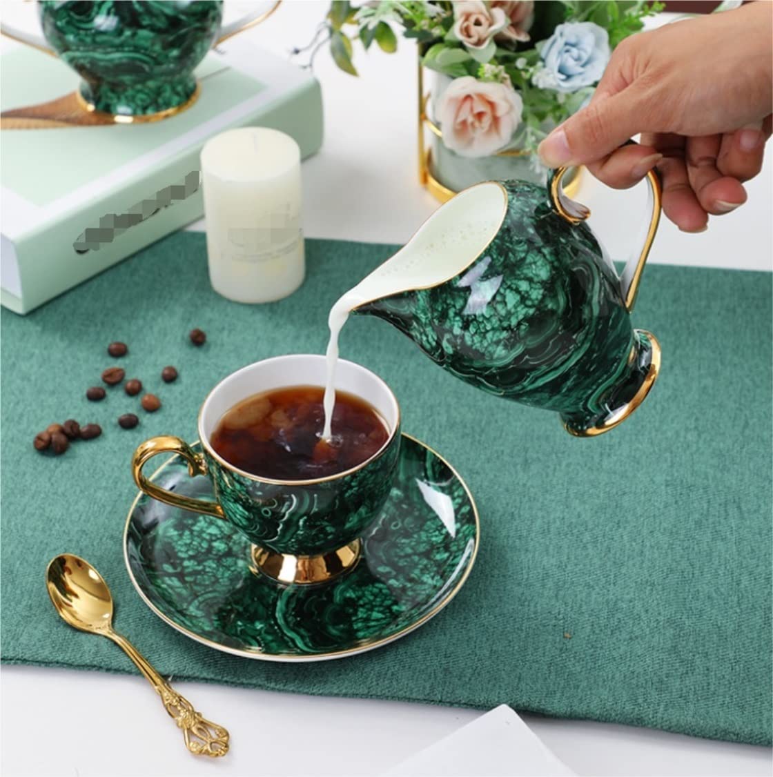 Zestaw Do Herbaty 21 Sztuka Ceramika Zestaw Do Herbaty Dla 6 Osób Strona Główna Cukiernica Czajniki Mleka Europejska Porcelana Kostna Teaware I Kawy Akcesoria Kuchenne