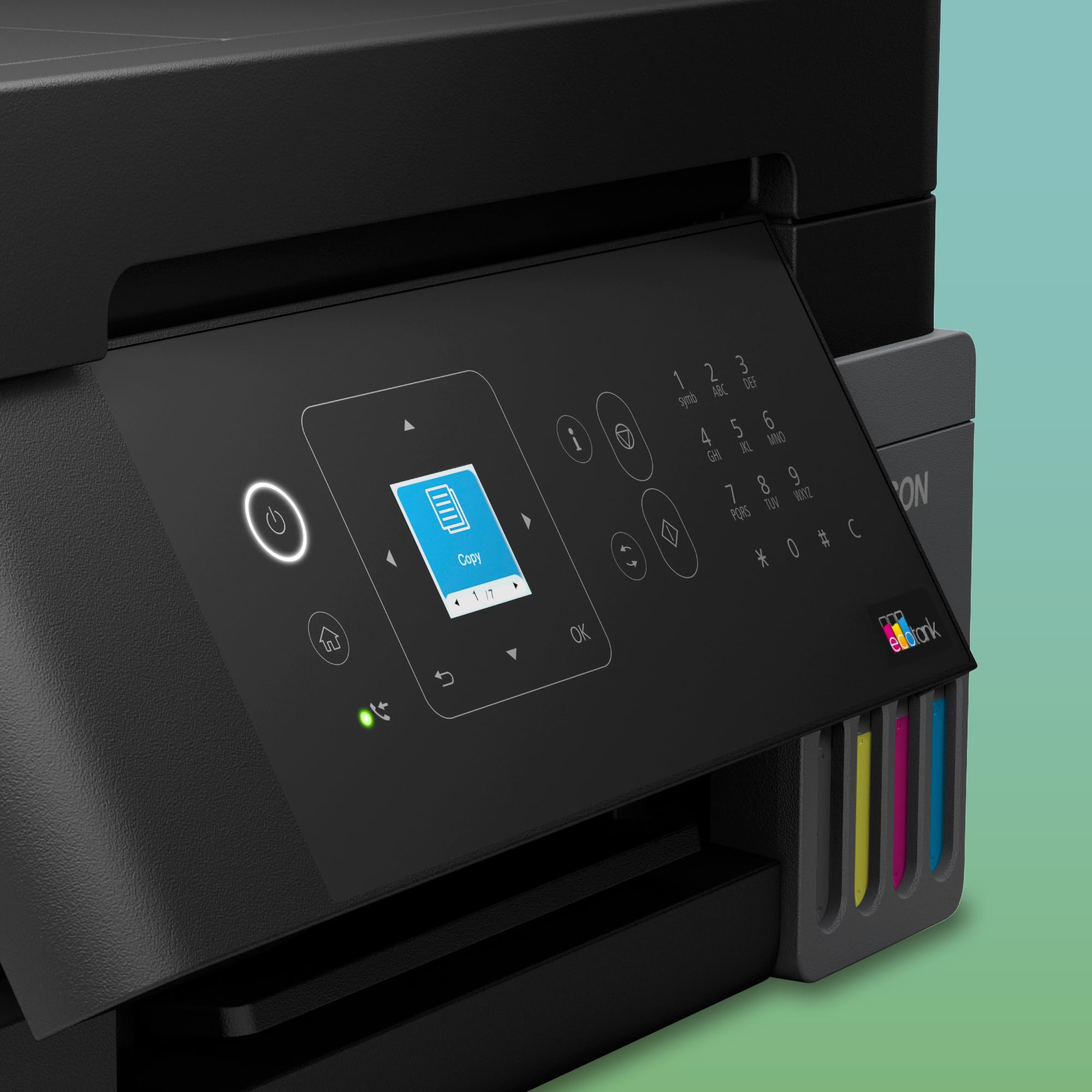 Epson EcoTank ET-4900 | Wi-Fi ed Ethernet | A4 | Stampa, copia, scansione, fax | Display LCD | Alimentatore automatico di documenti da 30 pagine | Compatta | Fino a 3 anni di inchiostro inclusi