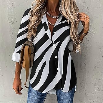Amazon.com: Black And White Zebra Print Women's Irregular