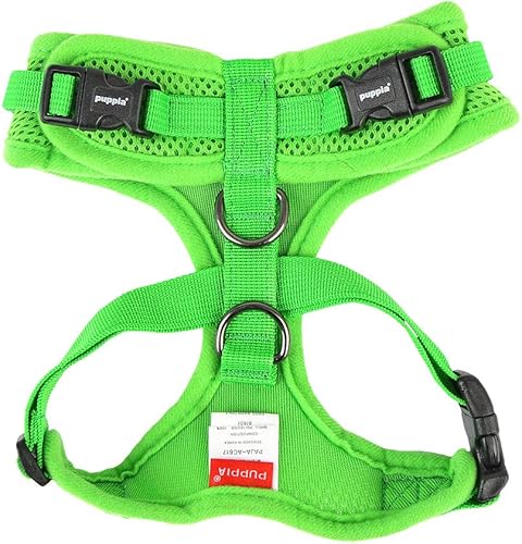 Miniatura 2 de Arnés con cuello ajustable Puppia Authentic RiteFit, S, Verde