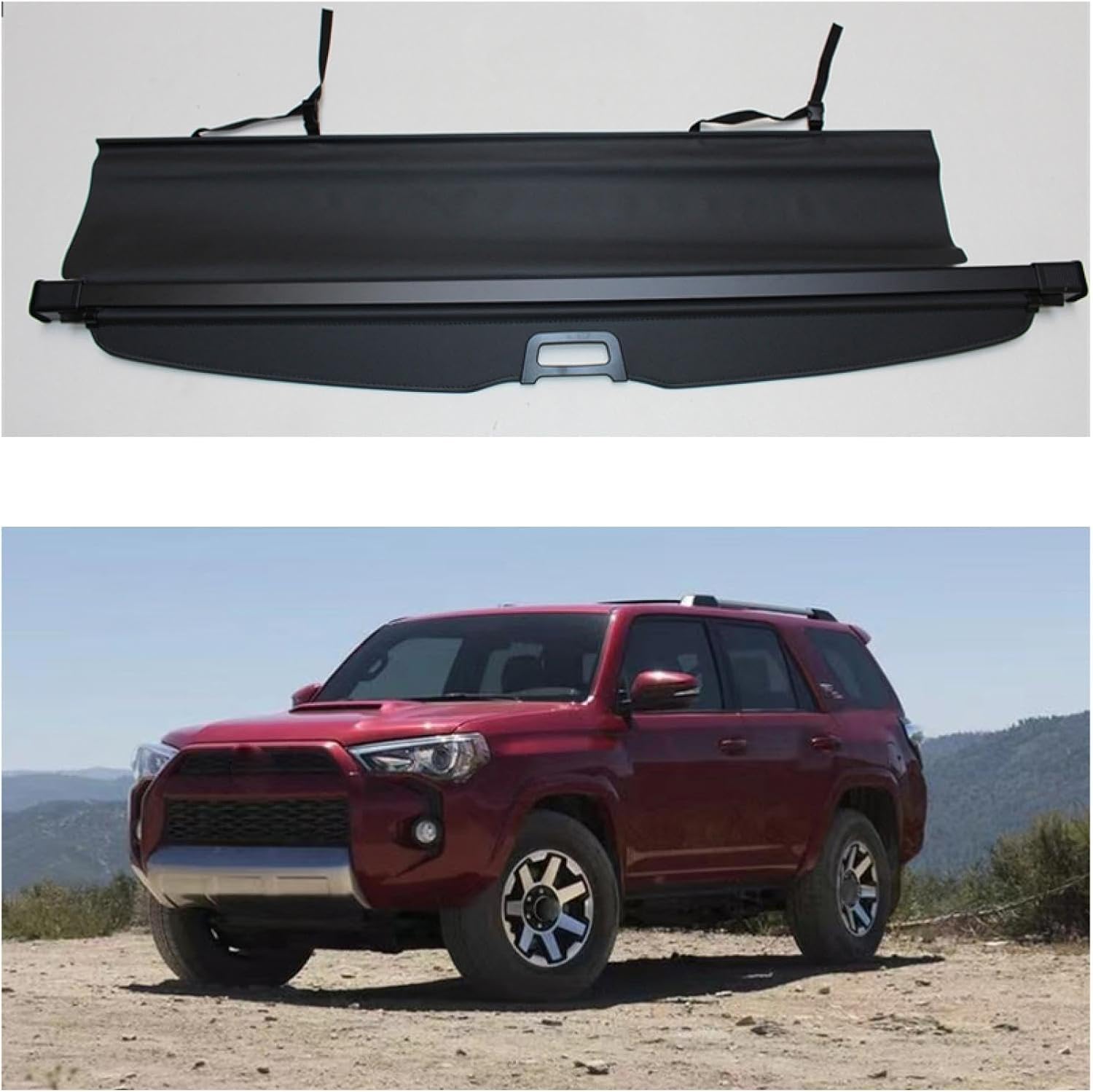 トノカバー ロールシェード トランクカーゴカバーシールドリア荷物カーテンパーティションプライバシーカーアクセサリー に適合する 4R