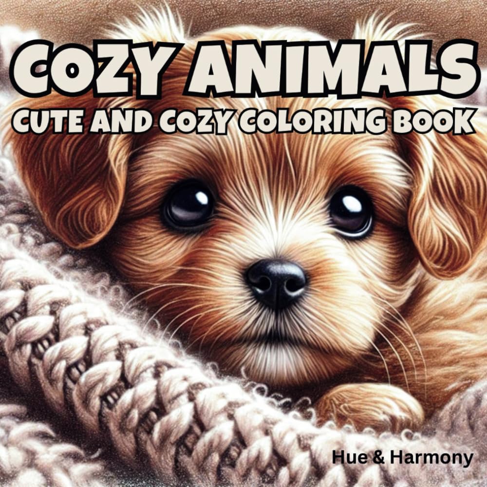 Cozy Animals Coloring Book: A coloring book for calm and joy (Cozy & Cute Coloring Books)