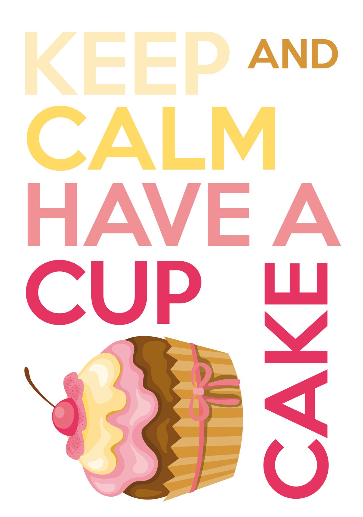 Sticker cupcake vinyle 67x47 cm autocollant mural cuisine et chambre enfant