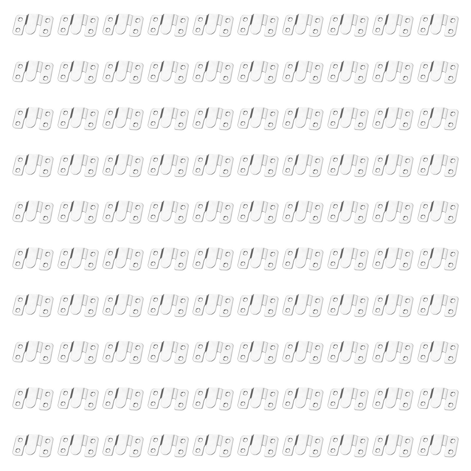 CUNZJIA 100Pcs Recessed Mounting Bracket Fasteners Insert Picture Frame Hangers for Furniture Picture Frame Home Decoration