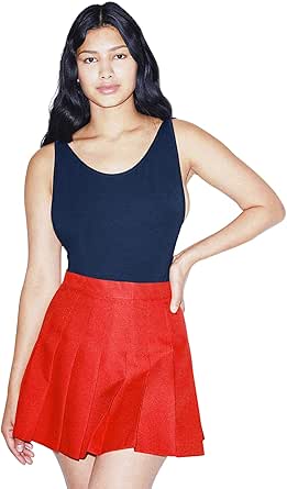 Gonna Da Tennis American Apparel In Gabardine - Pieghettata, Lunghezza Corta, 100% Poliestere - Foto 3