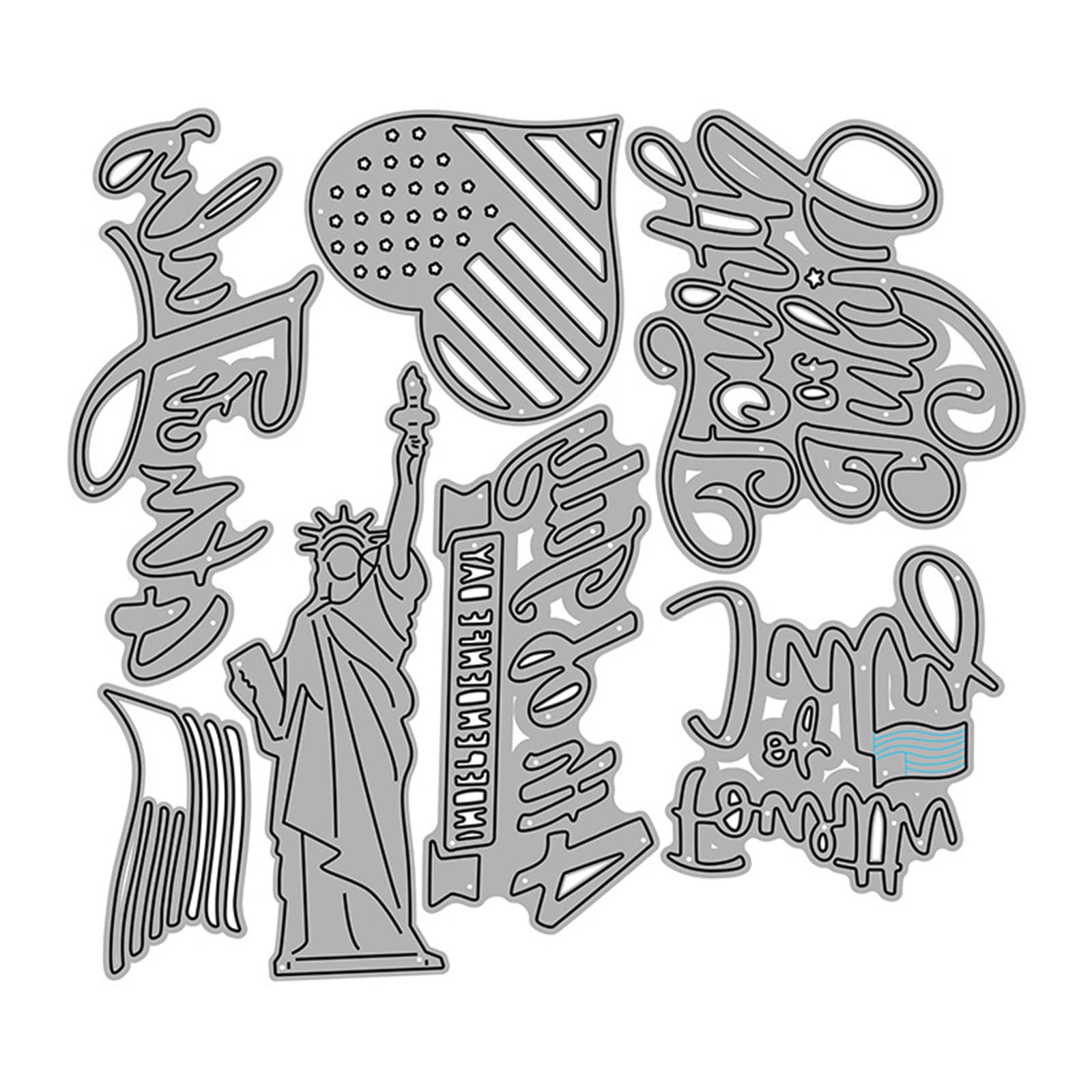 Nucelit Theme Cutting Dies Carbon Steel Embossing Die Cuts for Birthday Card Invitation Making Scrapbooking Album Card Making Cutting Dies