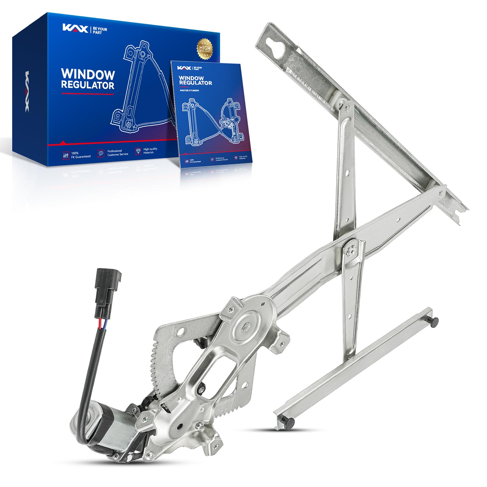 KAX 748-212 Power Window Regulator with Motor Front Left Driver Side Compatible with Ford F-250 Super Duty, Ford F-350 Super Duty, Ford Excursion, F-750, F-450 Super Duty, F-550 Super Duty, F-650,