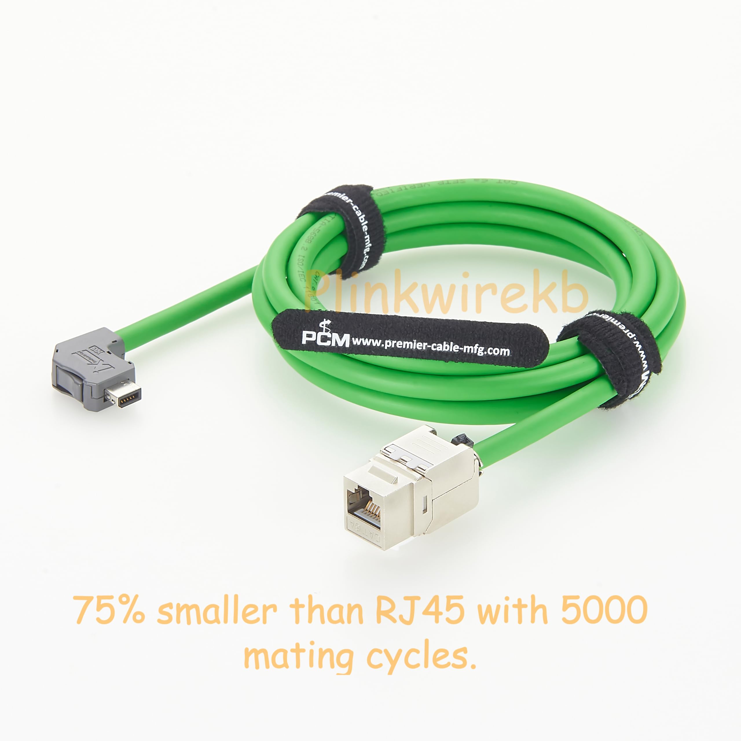 IX A-Key na RJ45 Keystone Cat6A 10G przemysłowy kabel Ethernet (2 m)
