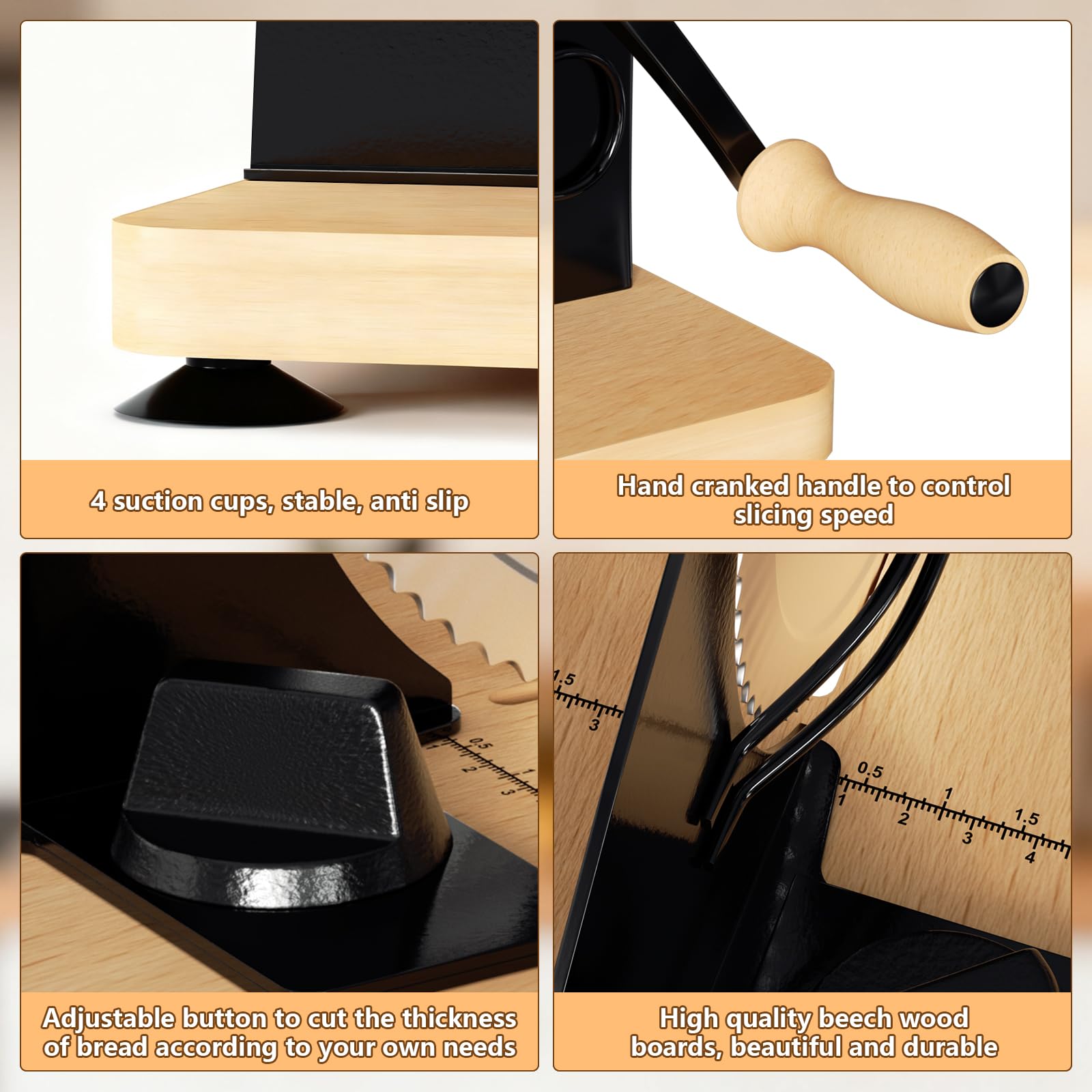 Manual Bread Slicer - Perfect Slices Every Time -3 Manual Bread Slicer - Perfect Slices Every Time -3