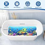 XIYUNTE Tapis de bain bébé pour Tub Non-dérapant Tapis de bains pour enfants - 40'x16'' extra long pour les enfants Baignoire tapis antidérapant, matelas de bain pour tout-petits respectueux de l'environnement avec des ventouses pour une poignée sûre, facile à nettoyer & Séchage facile