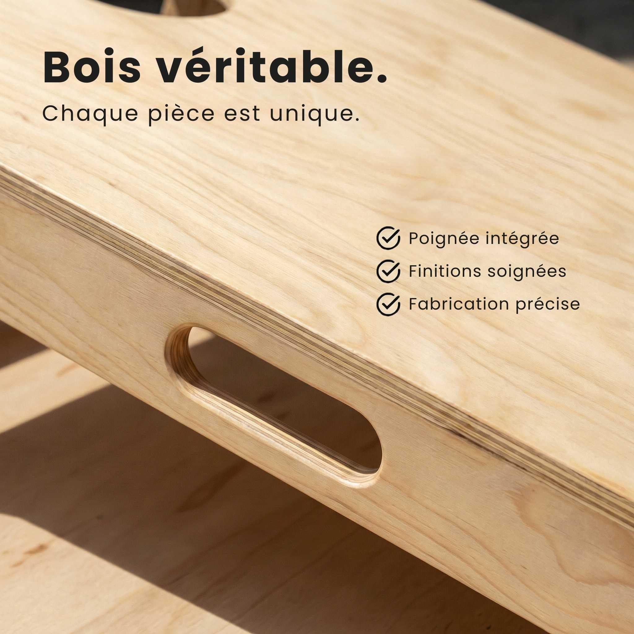 Cornhole - Set Complet Officiel en Bois avec 2 Planches, 8 Sacs & Housse - Jeu de Lancer extérieur pour Adultes & Enfants - Idéal Jardin & Plage