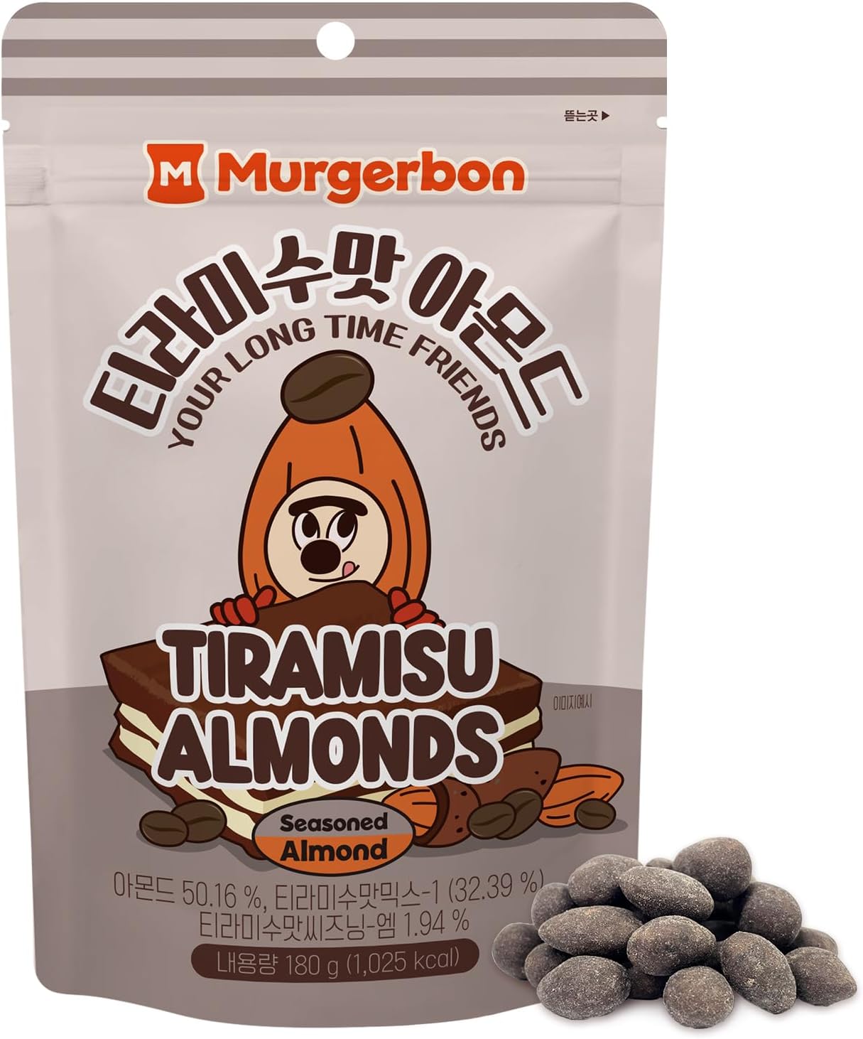 MURGERBON Tiramisu Flavour Almond 180 g (Korean)