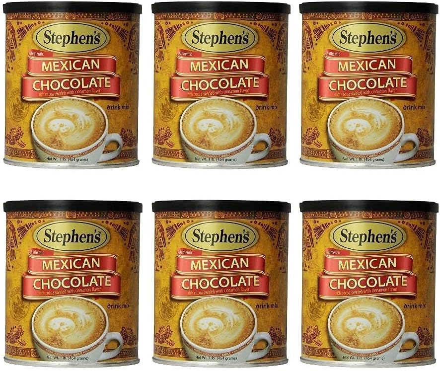 Stephen's Gourmet Hot Cocoa, Mexican Chocolate, 1 Pound (Pack of 6)