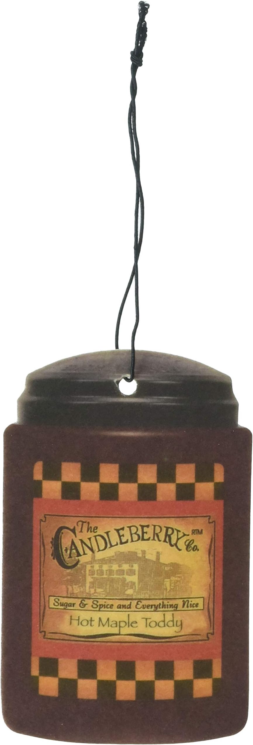 The Candleberry Company Hot Maple Toddy Car Freshener X3