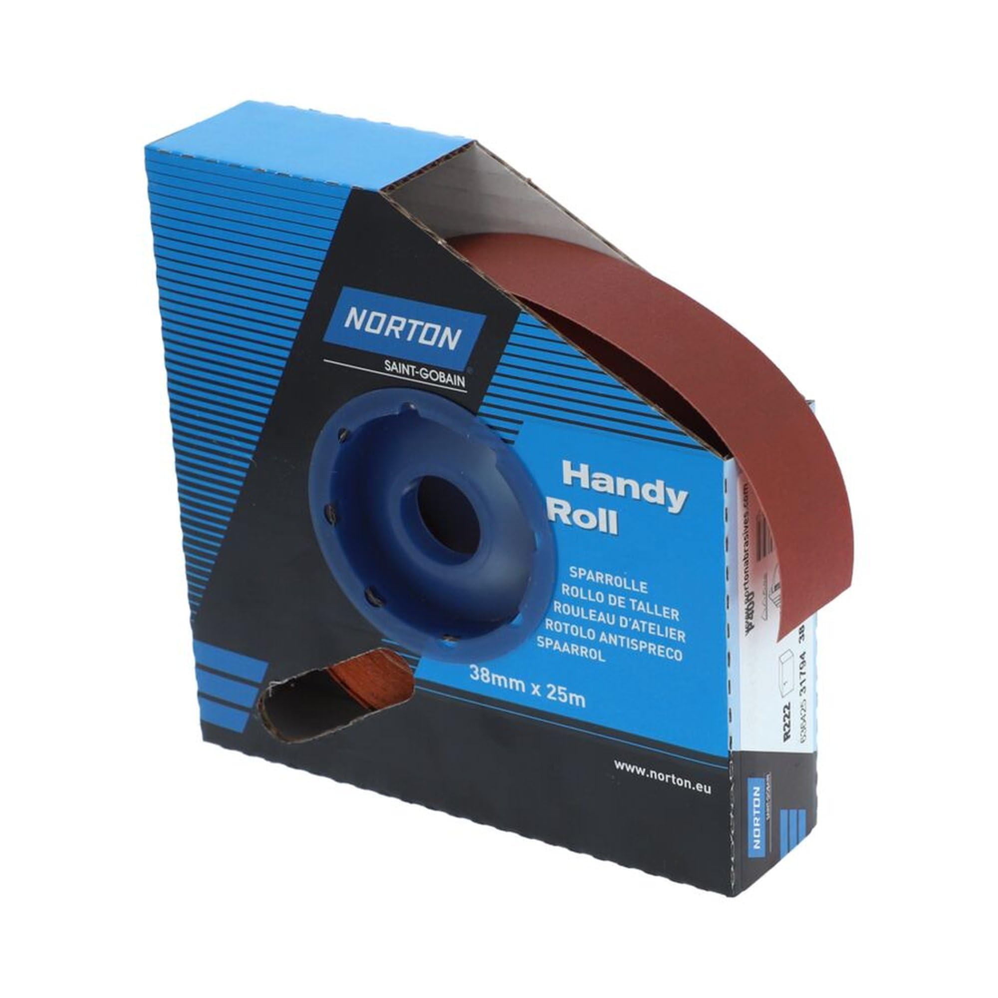 Norton handy rolls - Lija rollo r222 38mm 25m g400