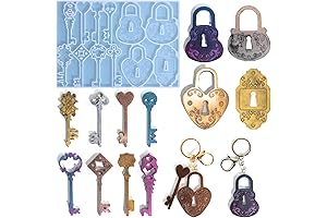 Lock Key Resin Silicone Mold Casting Molds for DIY Jewelry Making Projects
