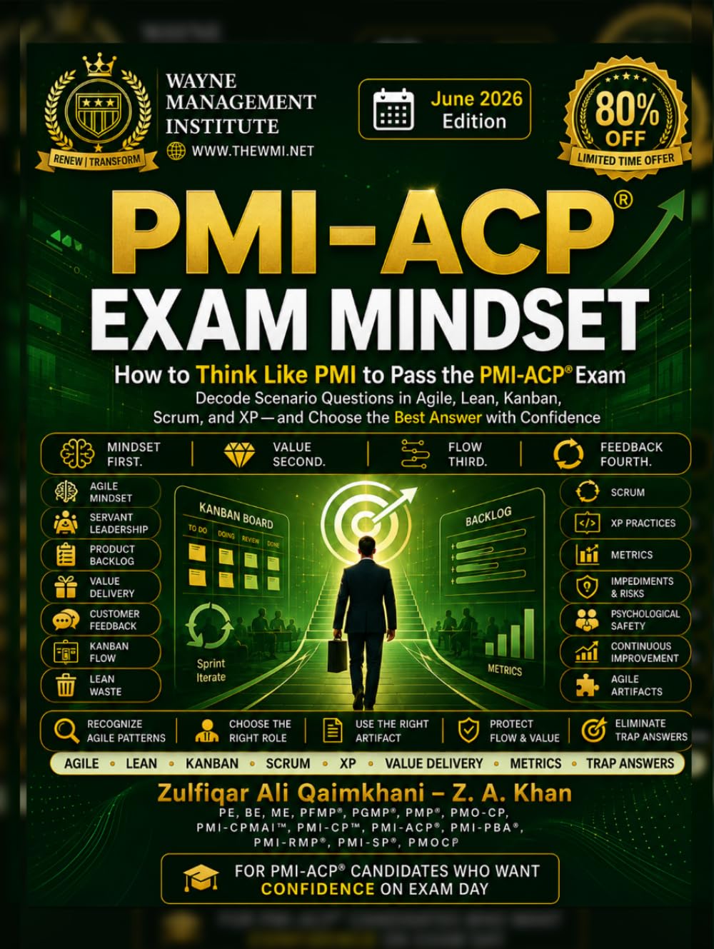 PMI-ACP Exam Mindset: “I AM PMI-ACP Certified. You can be too — faster, easier, and cost-effective.” Z. A. Khan P.E, BE, ME, PFMP, PGMP, PMP, CPMAI, ... PMOCP) (PMI-ACP Exam Preparation Simplified.)