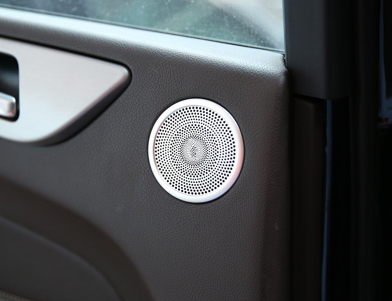 2pcs Aluminum Alloy Rear Door Speaker Cover Trim for Mercedes Benz ML GL GLE W164 X164 2013-2019
