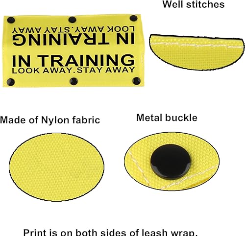 Miniatura 5 de Funda para correa de perro de servicio en entrenamiento Look Away Stay Away, funda envolvente para correa de perro (manga para llevar lejos - YE)