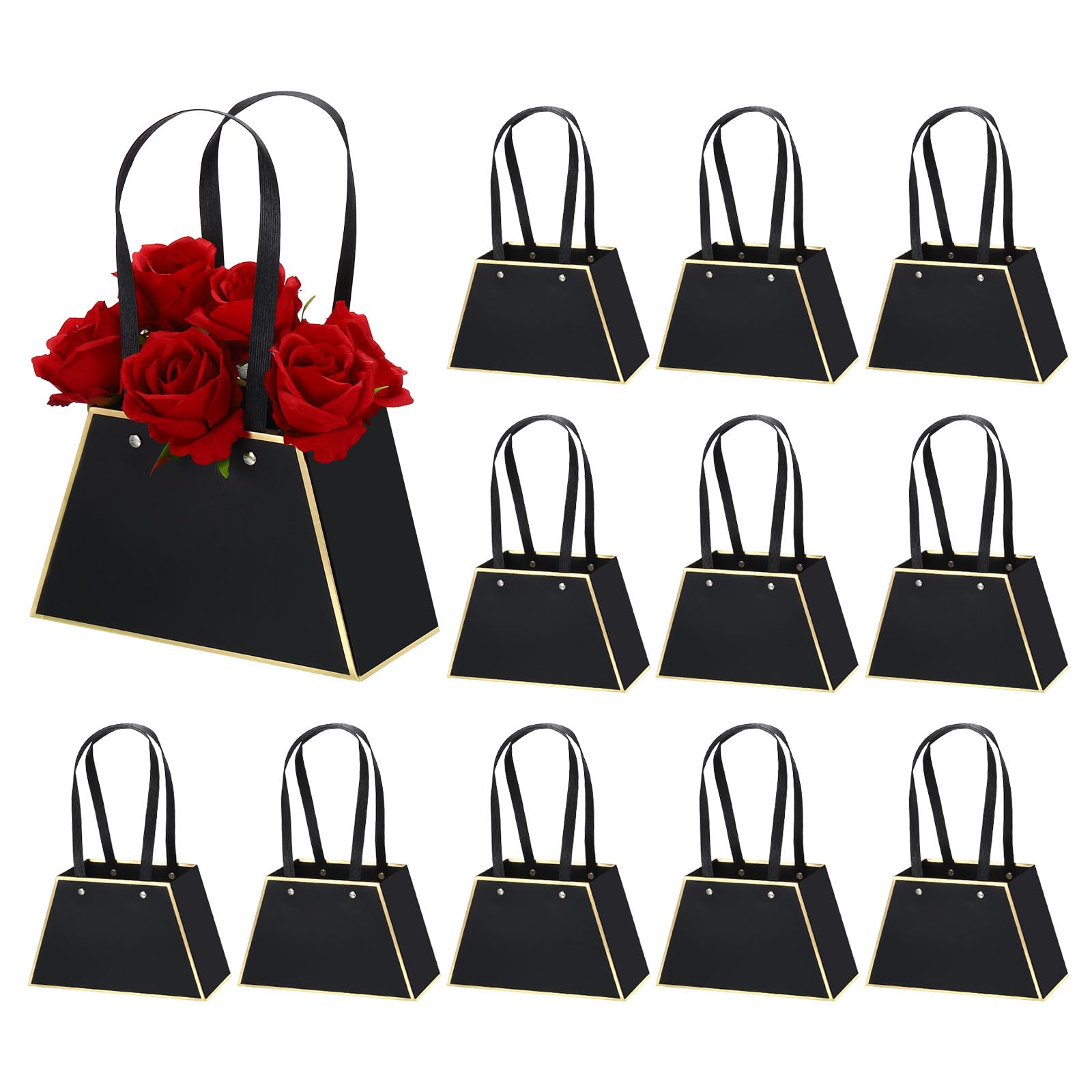 PATIKIL 5x5x6 Pouce Fleur Bouquet Emballage Sac, 10 Paquet Rectangle