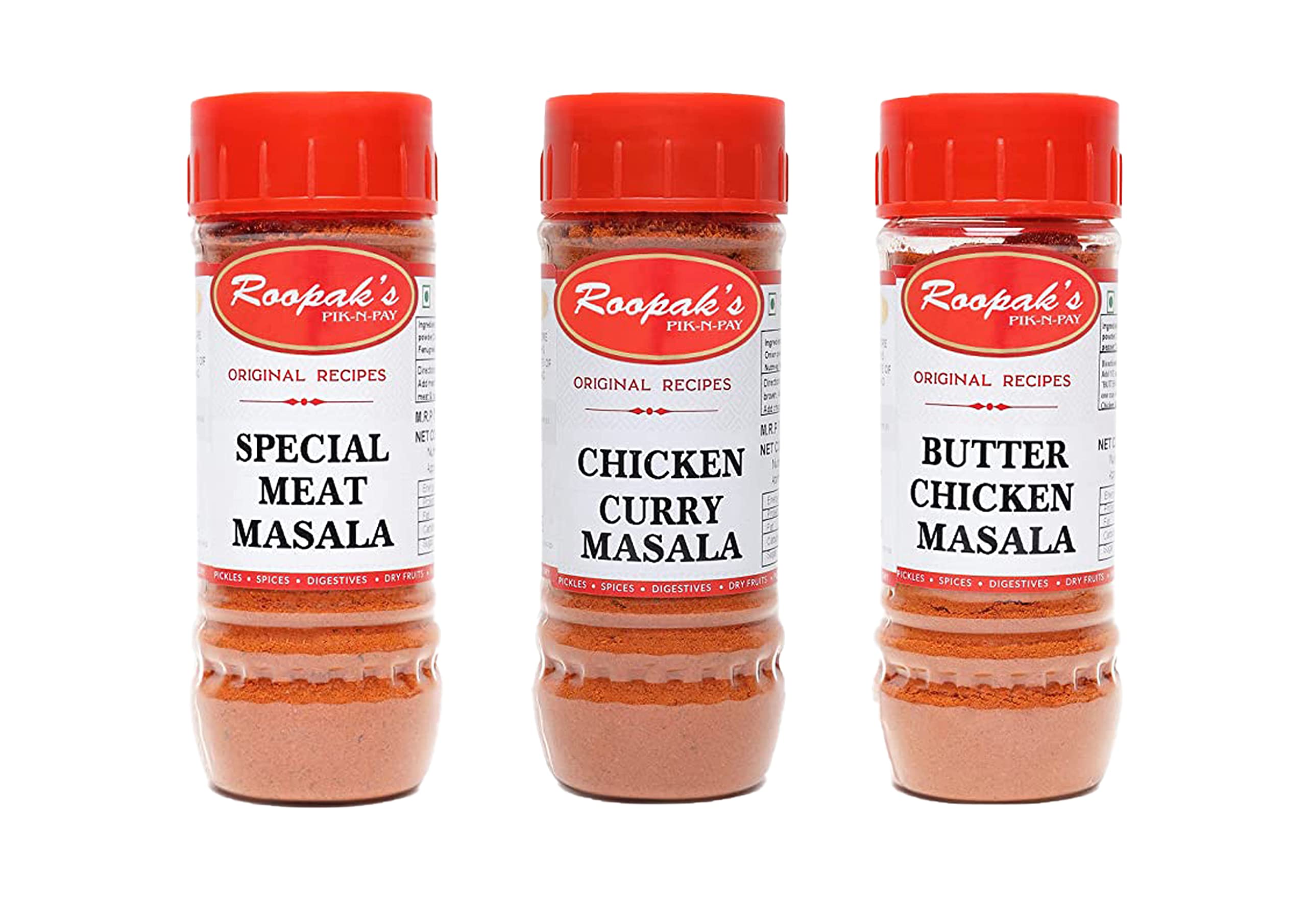 ROOPAKS PIK-N-PAY Roopaks-Combo Pack Of Special Meat Masala + Chicken Curry Masala + Butter Chicken Masala(Pack Of 3,100Gm Each) (B0B6RF6RSF) Amazon Price History, Amazon Price Tracker