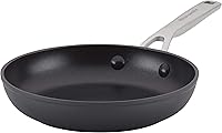 KitchenAid 8.25 Inch Hard Anodized Nonstick Induction Fry Pan Skillet, Matte Black - Oven Safe 500°F
