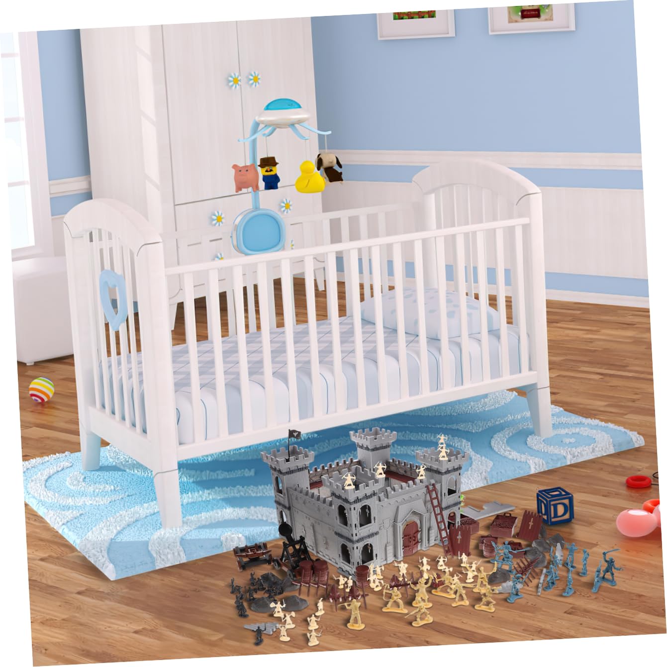 Set Castello Assemblabile Pirata 310 Pezzi in Plastica | Stile a Tema Marinaresco Borsa Inclusa, per Ragazzo Ragazza e Bambine, Natale e Compleanno